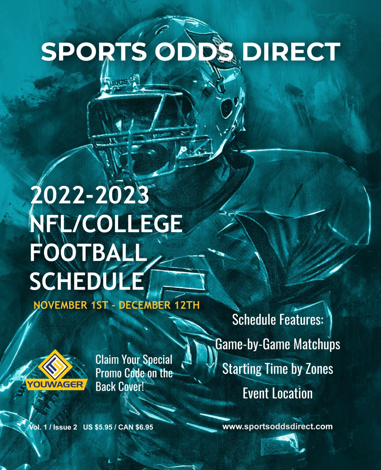 20222023 NFL/College Football Schedule, Book 2 (PreOrder, Digital